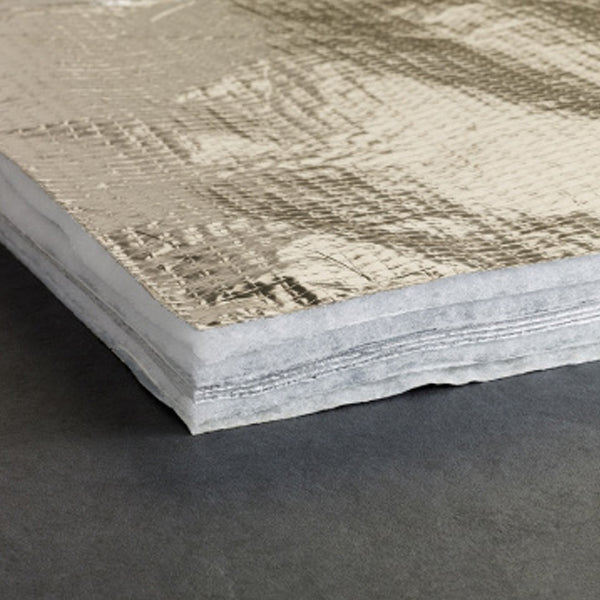 Foil-faced insulation board for building material and thermal insulation applications