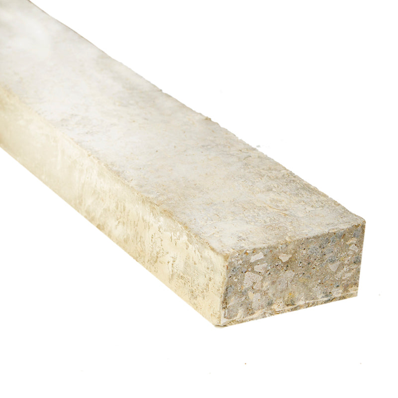 Concrete lintel for building construction, rectangular shape, rough textured surface