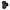 Black plastic square downpipe gutter Y-junction fitting for rainwater drainage