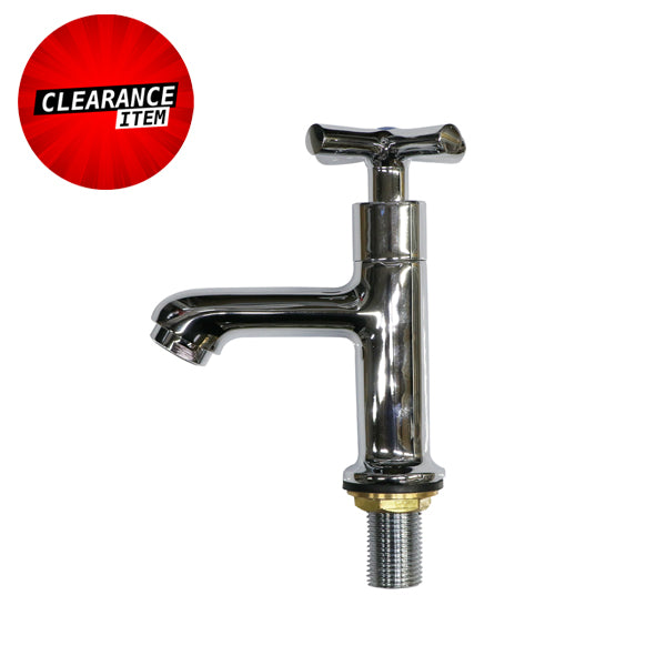 Chrome kitchen tap with cross handle, clearance item, plumbing supply