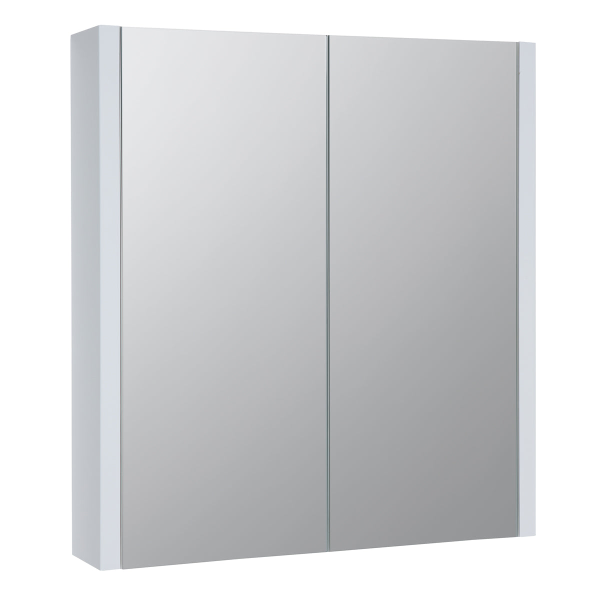 Modern double door mirrored bathroom cabinet for storage and organization