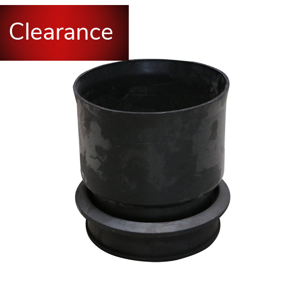 Black rubber pipe connector for plumbing or drainage, clearance sale