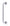 Frisco D Shaped Pull Handle with Roses 305mm – Satin Aluminium