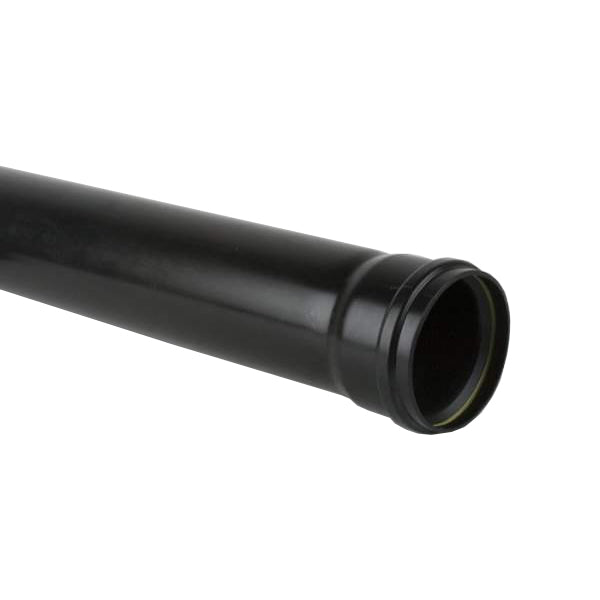 Black plastic soil pipe for plumbing and building construction