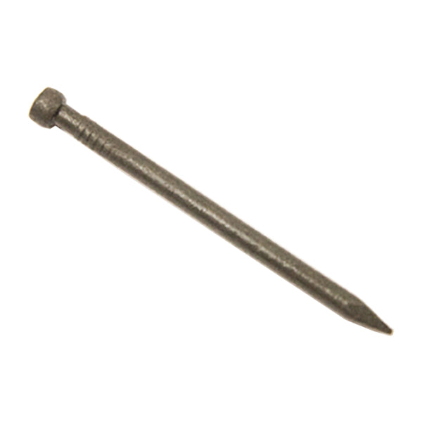 Galvanised steel nail for construction, DIY, building supplies close-up