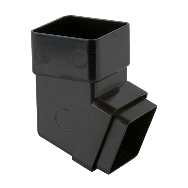 Square Downpipe – 65mm – Black – Carvers Building Supplies