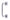 Frisco D Shaped Pull Handle with Roses 152mm – Satin Aluminium