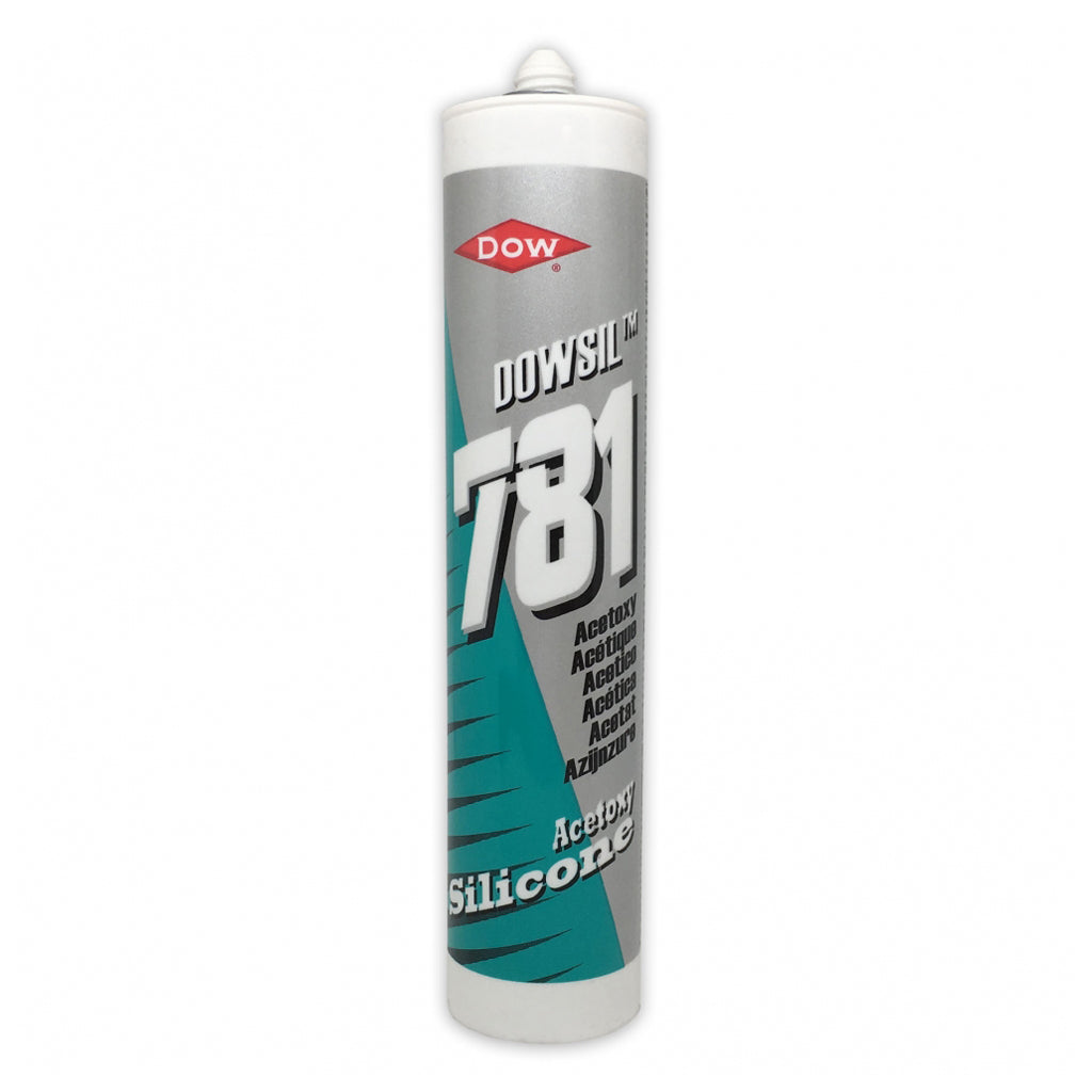 Dow 781 acetoxy silicone sealant tube for building and DIY applications
