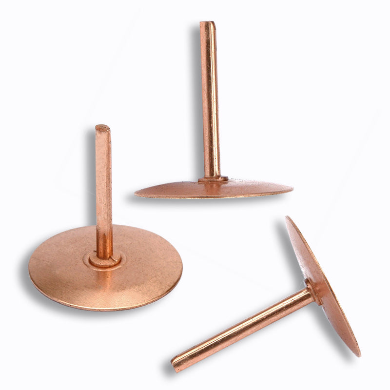 Disc Rivet Copper Disc Rivets – Bag of 100 – Carvers Building Supplies