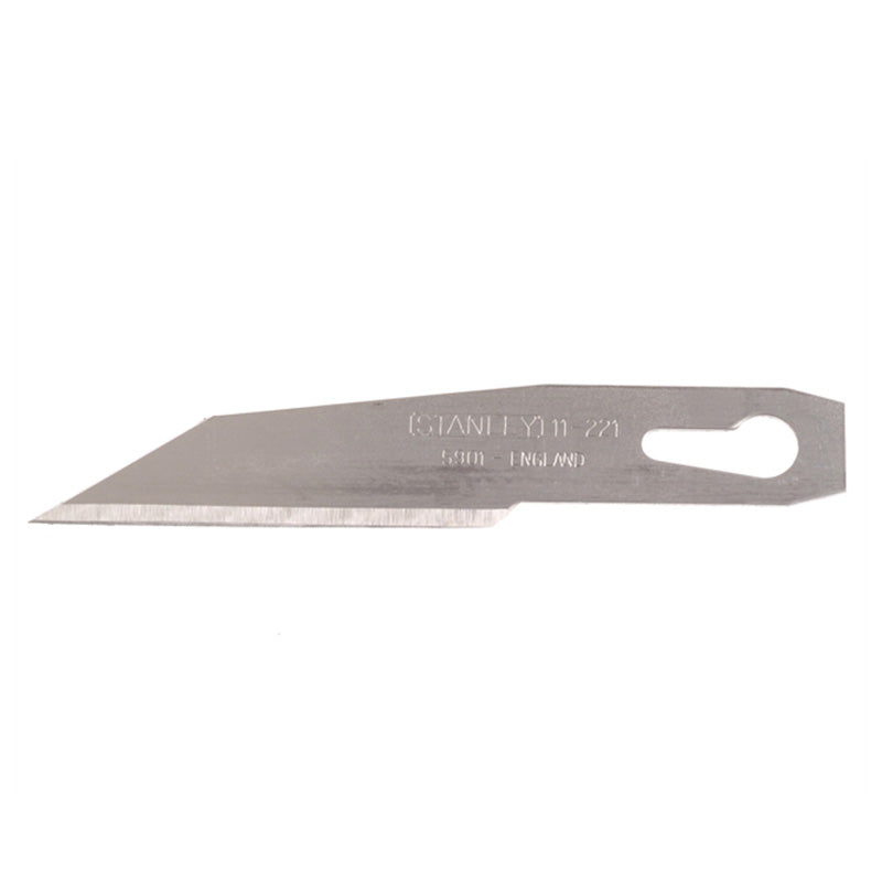 Replacement utility knife blade with angled edge for cutting and DIY projects