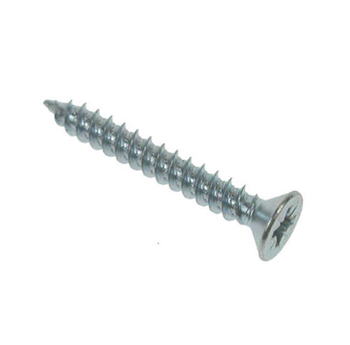 Steel Phillips flat head wood screw for construction and DIY projects