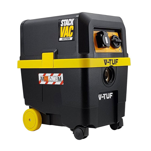 V-TUF industrial dust extractor vacuum cleaner with wheels and control panel