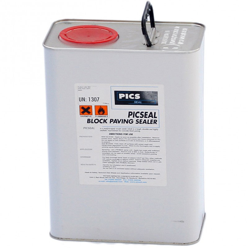 Picseal Picseal Satin Finish Block Paving & Natural Stone Sealer – Carvers ...