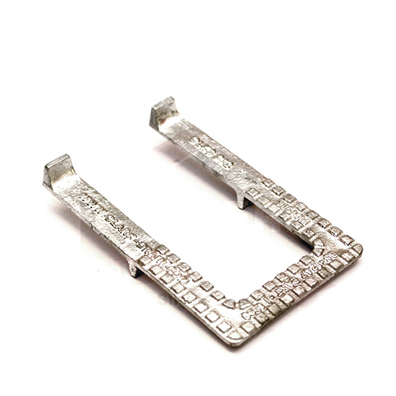 Galvanised steel joist hanger for timber framing and DIY building projects