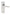 Frisco Victorian Flat Lever Door Handles – Lock Set – Satin Chrome