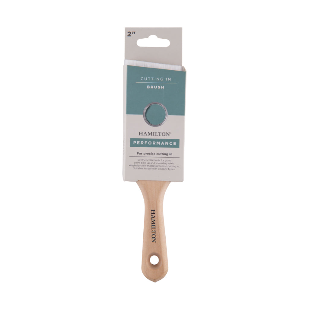2-inch Hamilton cutting in paint brush with wooden handle for precise painting jobs