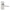 Frisco Victorian Flat Lever Door Handles – Latch Set – Satin Chrome