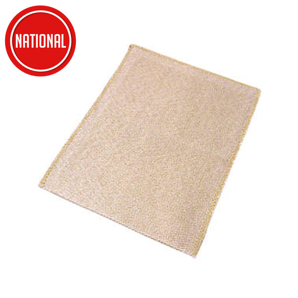 Rectangular woven sanding sheet for DIY and building material projects, beige color