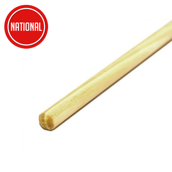 Wooden dowel rod for DIY woodworking projects on white background