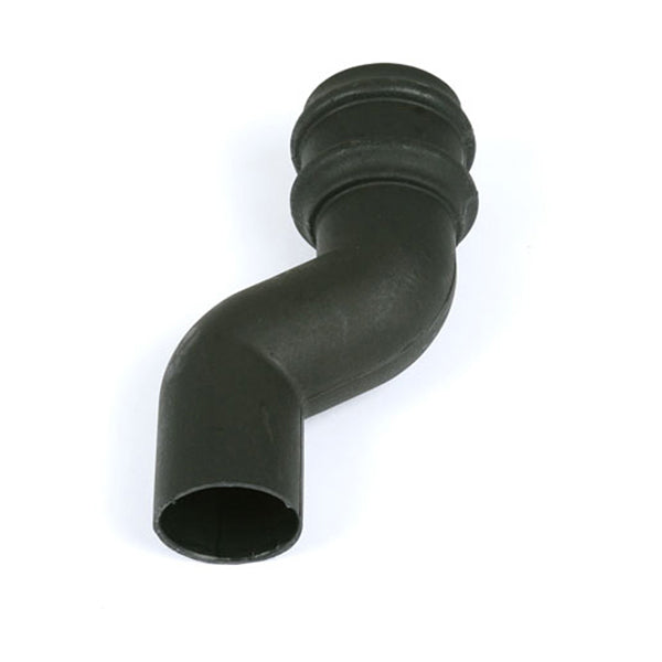Black plastic plumbing pipe elbow fitting for drainage and building supplies