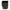 Black plastic square-to-round downpipe adapter for guttering and drainage systems