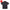 Dark grey short-sleeve work polo shirt with chest pocket and orange label, isolated on white