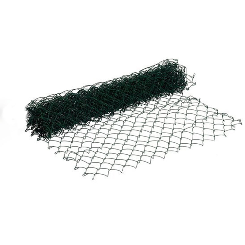 Green plastic-coated garden wire mesh fencing roll for outdoor building projects