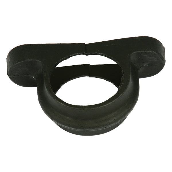 Black plastic pipe clip fitting for building and plumbing supplies