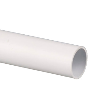 OVERFLOW PIPE 21.5MM X 3M  WHITE W100WP