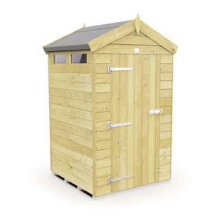 4 X 4  APEX SECURITY SHED