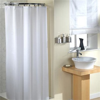 Shower Curtain Plain White Gelson, What Is The Largest Size Shower Curtain