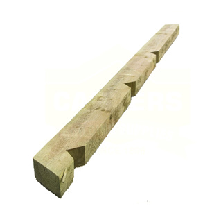 TIMBER NOTCHED POST TREATED GREEN 75MMX125MMX2400MM