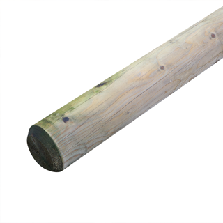 MACHINED ROUND TAN POSTS 100MM DIAMETER 900MM LONG CODE RP53 - CHAMF/SQ ENDS