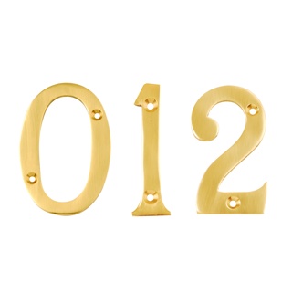 NUMERAL NUMBER 6 76MM BRASS DP005406 DALE HARDWARE