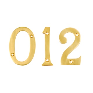 NUMERAL NUMBER 8 76MM BRASS DP005408 DALE HARDWARE