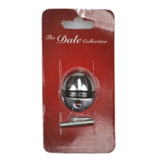 OVAL DOOR STOP 51MMX44MM P/P POLISHED CHROME PLATED REF DH008306 DALE HARDWARE