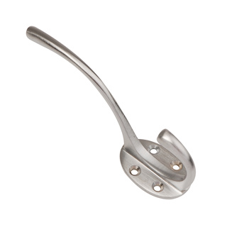 HAT & COAT HOOK P/P SATIN CHROME PLATED REF DH009319 DALE HARDWARE