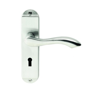 DOOR HANDLES LOCK STRETTON CLAM SATIN CHROME PLATED REF DH059940 DALE HARDWARE