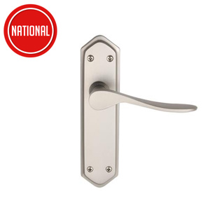 DOOR HANDLES LATCH CALVER SATIN CHROME PLATED (CLAM) REF DH009267 DALE HARDWARE