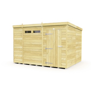 10 X 8 SECURITY PENT SHED 