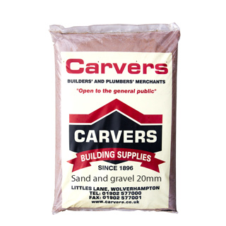SAND AND GRAVEL BALLAST 20MM ALL IN MAXI PLASTIC BAG 