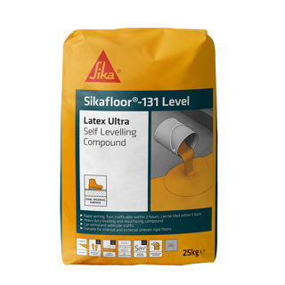 FLOOR SELF LEVELLING AND RESURFACING COMPOUND 25KG CAN BE USED EXTERNALY SIKA 131 619525