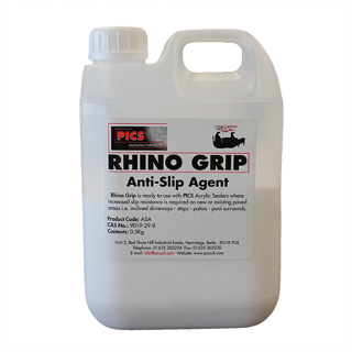 ANTI SLIP FOR PICS BLOCK PAVER SEALER RHINO GRIP ASA IS ALSO A MATTING AGENT FOR  ALL SEALERS