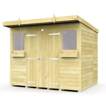 6FT X 8FT PENT SUMMER SHED  8X6PSSFF