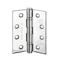4x3 INCH x3MM CE FIRE RATED BUTT HINGE POLISHED STAINLESS STEEL (Pack of 3)          