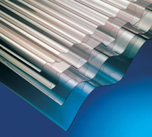 PLASTIC CORRUGATED SHEET HEAVY DUTY PVC 3IN CORRUGATION 2745MM 2FT6IN WIDE 1.1MM THICK