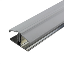 POLYCARBONATE SHEET RAFTER BAR CAP AND BASE WHITE 3M