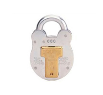 HENRY SQUIRE 64MM OLD ENGLISH PADLOCK (GALVANISED) NO 660