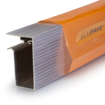 ALUPAVE FIRE RATED FLAT ROOF & DECKING SIDE GUTTER 2M MILL