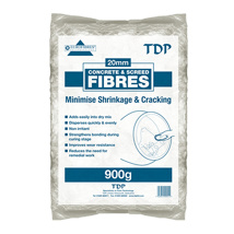 FIBRES CONCRETE AND SCREED 12MM 900G BAG SUFFCIENT TO MAKE 1M3 CONC OR SCREED SWCF9